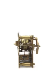 Urverket, av en bordsklocka, från ovan, c.1660 (trä & mässing)